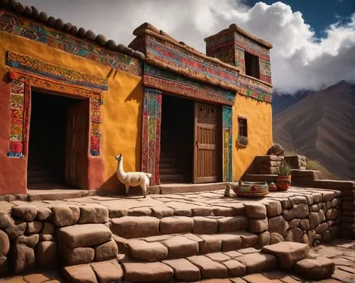 gompa,spiti,rongbuk,shigatse,gyantse,prayer wheels,ollantaytambo,muktinath,wangdue,andean,colca,lijiang,ladakh,xiahe,drepung,chorten,urubamba,labrang,humla,incan,Conceptual Art,Oil color,Oil Color 12