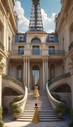 rapunzel,gold castle,paris,belle,theed,parigi,palladianism,emporium,cinderella,palace,parisian,eiffel,ffx,thatgamecompany,paris balcony,french building,grandeur,nouveau,trocadero,ritzau,Unique,Design,Character Design