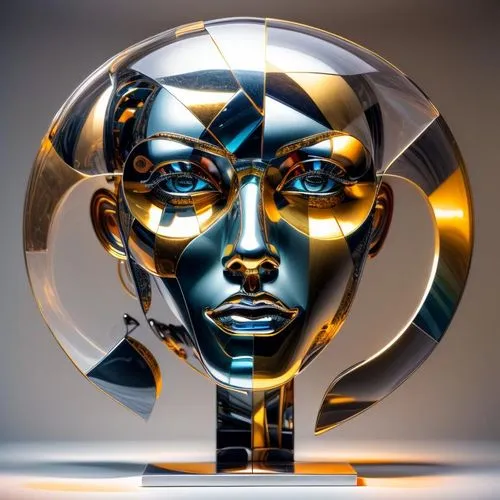 art deco woman,steel sculpture,bronze sculpture,bafta,art deco ornament,libolo