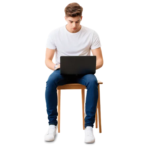 man with a computer,blur office background,rewi,portrait background,male poses for drawing,dj,hellberg,transparent background,computer graphic,chair png,edit icon,computer addiction,posture,in seated position,lightscribe,coder,digitise,laptop,men sitting,jeans background,Illustration,Realistic Fantasy,Realistic Fantasy 11