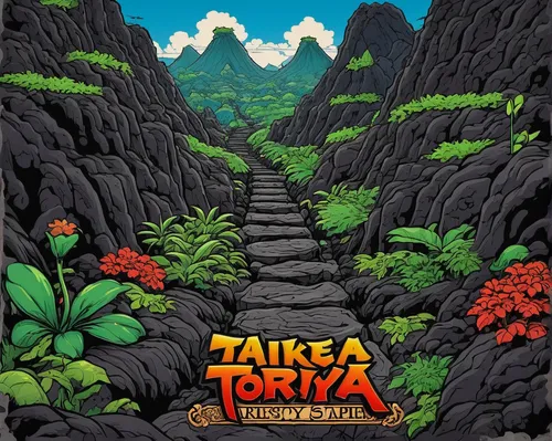 Design a strategy game where players must strategically navigate their way through treacherous lava paths to reach a hidden treasure.,tara,otak-otak,tatra,lava tube,tantra,okinawa,meteora,tateyama,cd 