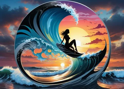 mermaid background,surfboard,japanese waves,surfboat,tidal wave,surfing,sea fantasy,wave pattern,surf,surfboards,big wave,wind wave,the wind from the sea,mermaid vectors,fantasy art,fantasy picture,god of the sea,surfboard shaper,ocean paradise,the zodiac sign pisces,Unique,Design,Logo Design