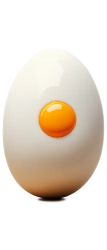 Egg, floating, transparent background, 3D render, white eggshell, brown egg yolk, soft focus, shallow depth of field, warm lighting, macro photography style, high contrast, detailed texture, rounded s