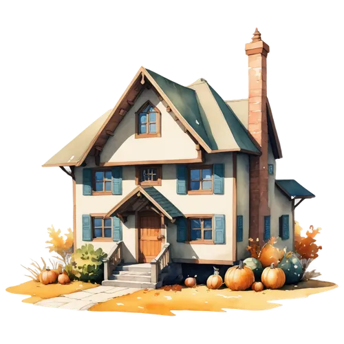 houses clipart,seasonal autumn decoration,autumn decoration,the gingerbread house,gingerbread house,little house,Illustration,Paper based,Paper Based 17