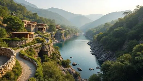 wudang,dorne,south france,river landscape,rivendell,lombardy,italie,wenchuan,beautiful landscape,mountainous landscape,pyrenees,italy,rougon,asturias,the valley of the,shannxi,basque country,tulou,balkans,monasteries,Photography,General,Realistic