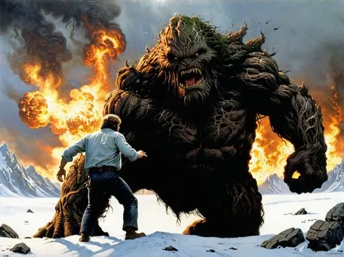 wrightson,kaijuka,the thing,gorgonians,mondor,blastaar,Conceptual Art,Daily,Daily 09