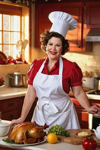 guarnaschelli,cooking book cover,food and cooking,ginnifer,chef,cookbook,girl in the kitchen,foodmaker,cookwise,cucina,food preparation,foodgoddess,netrebko,pastry chef,housewife,mastercook,cooking utensils,woman holding pie,southern cooking,giadalla,Illustration,Realistic Fantasy,Realistic Fantasy 10