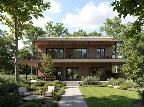 mid century house,cohousing,forest house,garden elevation,ruhl house,passivhaus,timber house,modern house,dunes house,landscaped,mid century modern,summer house,pavillon,cantilevers,tonelson,residential house,revit,showhouse,frame house,frisian house