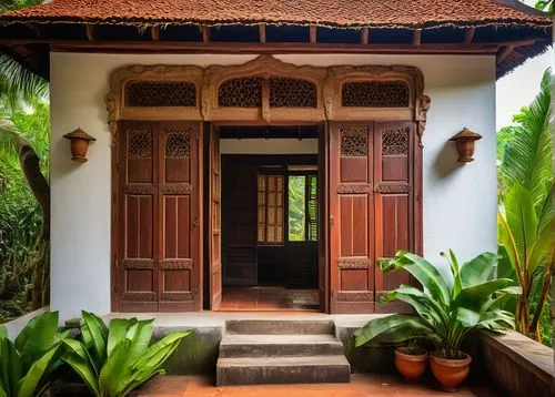 javanese traditional house,garden door,house entrance,front door,peranakan,wooden door,doorway,main door,traditional house,chettinad,the threshold of the house,travancore,mattancherry,kumarakom,entranceway,doorsteps,doorways,entryway,doorstep,entry,Art,Classical Oil Painting,Classical Oil Painting 36