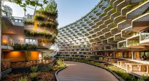 seidler,bjarke,garden design sydney,interlace,building honeycomb,biopolis,Photography,General,Realistic