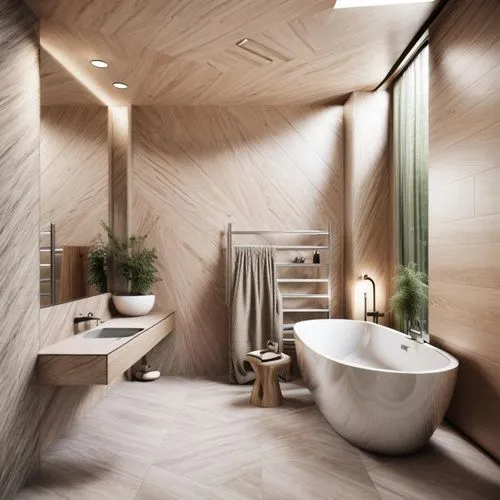 luxury bathroom,wooden sauna,modern minimalist bathroom,bath room,sauna,bathroom,marazzi,banya,ceramiche,interior modern design,bagno,hammam,bathtub,banyo,3d rendering,saunas,ceramic tile,tub,laminated wood,ceramic floor tile