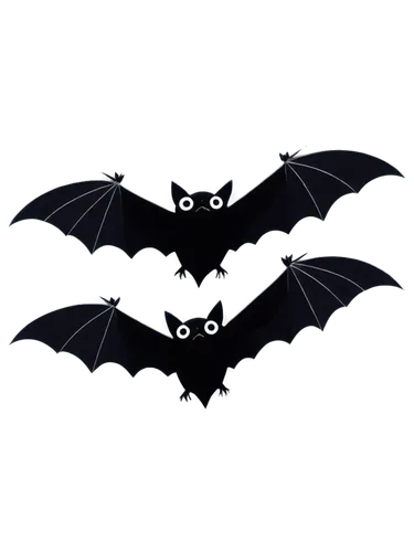 bats, flying, black and white, simple lines, cartoon style, small eyes, pointy ears, wings spread wide, dark background, high contrast, dramatic lighting, close-up composition, detailed textures.,bats