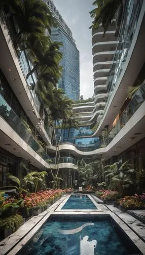 brickell,interlace,cityplace,sathorn,singapore,waterplace,biopolis,capitaland,wintergarden,singapore landmark,pan pacific hotel,hkmiami,las olas suites,payoh,sathon,infinity swimming pool,swissotel,whampoa,taikoo,sofitel,Illustration,Realistic Fantasy,Realistic Fantasy 47