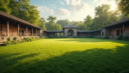 cryengine,3d rendering,3d render,render,3d rendered,green lawn,lawn,riverwood,farmstead,golf lawn,sansar,yasnaya,horse barn,hacienda,farm yard,courtyard,renders,dojo,green meadow,artificial grass,Photography,General,Realistic