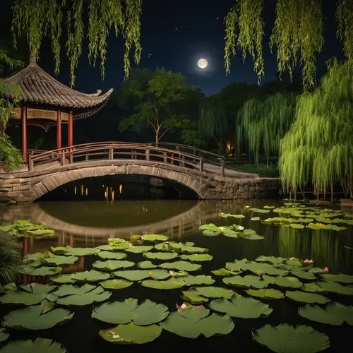 lily pond,lotus pond,mid-autumn festival,garden pond,pond,lilly pond,koi pond,the park at night,illuminated lantern,japanese garden,lanterns,night scene,moonlit night,qingcheng,pond flower,l pond,water lotus,lotus on pond,oriental lantern,japan garden,Photography,General,Natural