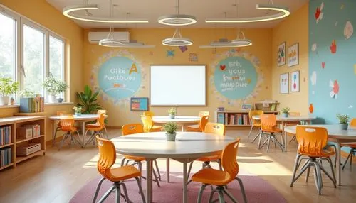 children's interior,children's room,kids room,kidspace,school design,nursery,schoolroom,nursery decoration,prekindergarten,children's bedroom,kindergarten,staffroom,breakfast room,watercolor cafe,montessori,playrooms,classroom,reading room,nurseries,kindergartens,Photography,General,Realistic