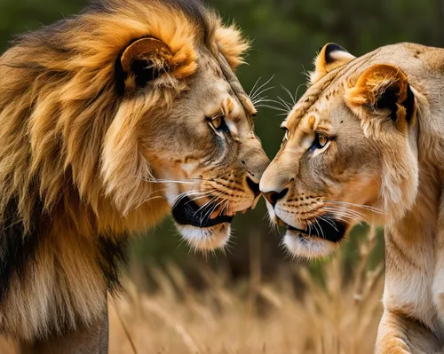 Write a thrilling story about two lions battling for dominance in the African savannah.,lions couple,male lions,two lion,lion with cub,lionesses,she feeds the lion,lion father,lions,big cats,courtship