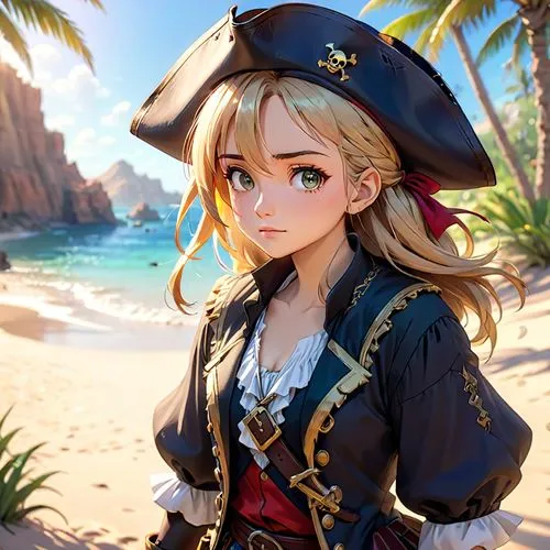 pirate,marisa,beach background,bns,jeeta,beach scenery,honorat,isla,prinz,alisa,pirate treasure,eugen,catalina,charlotta,pommern,seaside,puerto,lissa,pirates,portrait background,Anime,Anime,Cartoon