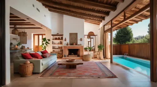 provencal life,wooden beams,chalet,pool house,home interior,spanish tile,holiday villa,fire place,airbnb icon,fireplaces,fireplace,beautiful home,cabana,summer house,luxury property,luxury home interi