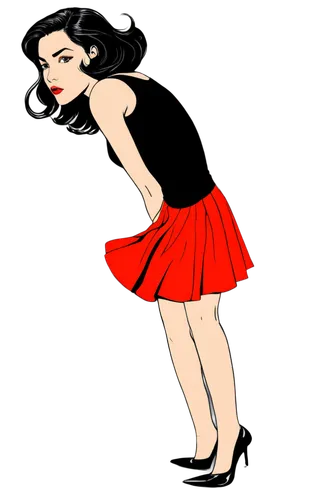 retro 1950's clip art,valentine pin up,retro pin up girl,pin up girl,valentine clip art,valentine day's pin up,christmas pin up girl,pin-up girl,man in red dress,lady in red,red background,light red,red skirt,girl in red dress,premenstrual,on a red background,pin up christmas girl,aradia,bright red,retro pin up girls,Illustration,Vector,Vector 14