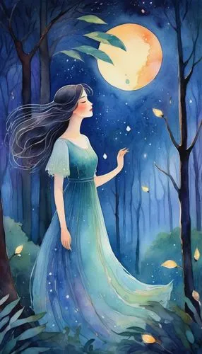 fairie,faerie,blue moon,blue moon rose,imbolc,fairy tale character,diwata,fantasy picture,ostara,fantasia,serafina,moonbeam,fae,fairy tale,dreamtime,rusalka,rosa 'the fairy,faery,elenore,moon phase,Art,Artistic Painting,Artistic Painting 36