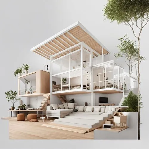 cubic house,sky apartment,smart home,modern house,frame house,vivienda,Photography,General,Realistic