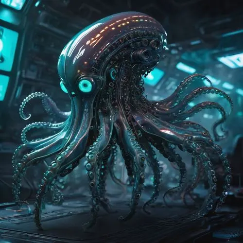 kraken,deepsea,octopus,intersquid,apiarium,nautilus,cephalopod,tentacular,aamoth,barotrauma,octopi,corpus,medusae,octo,servitor,gravemind,nauticus,nauplius,deep sea,kermadec,Conceptual Art,Sci-Fi,Sci-Fi 13