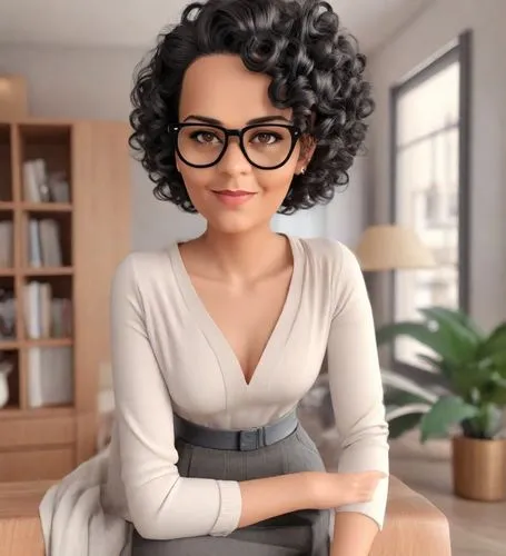 with glasses,kangana,secretarial,kangna,essilor,reading glasses,Digital Art,3D