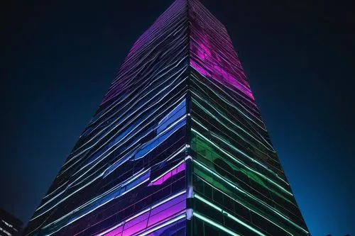 pc tower,renaissance tower,escala,the energy tower,colored lights,glass pyramid,electric tower,glass building,vdara,skyscraper,the skyscraper,colorful glass,tetris,guangzhou,colorful light,residential tower,largest hotel in dubai,colorful facade,rotana,hypermodern,Art,Classical Oil Painting,Classical Oil Painting 16