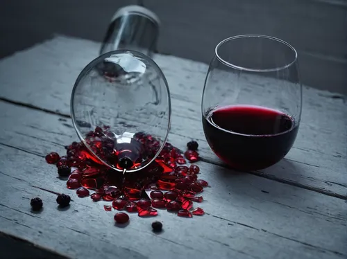 Compose a melancholic poem about a broken glass and spilled wine.,red wine,drop of wine,mulled claret,a bottle of wine,a glass of wine,bottle of wine,kalimotxo,wine raspberry,decanter,merlot wine,glas