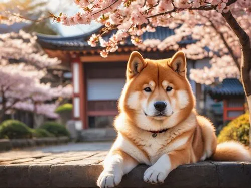 inu,shiba,shiba inu,shibe,akita,uchishiba,hachiko,jindo,yukai,shibu,sheeb,shib,kita,japanese sakura background,daimyo,amaterasu,kuma,horo,kishu,sakura blossom,Conceptual Art,Daily,Daily 24