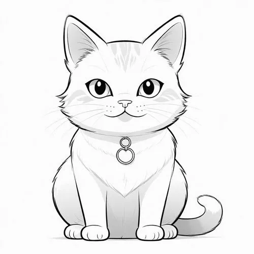 cat line art,korin,cat vector,cartoon cat,drawing cat,british shorthair,Design Sketch,Design Sketch,Detailed Outline