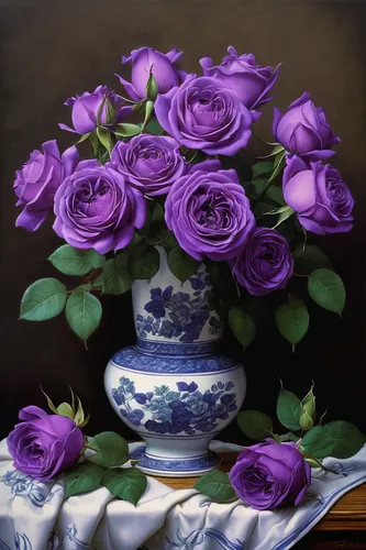 purple rose,lilac bouquet,purple hydrangeas,flower painting,porcelain rose,lisianthus,the purple-and-white,lilac flowers,violet flowers,purple lilac,purple flowers,flowers png,chinaware,violet colour,anemone purple floral,teacup arrangement,ikebana,oil painting,vintage china,pale purple,Illustration,Japanese style,Japanese Style 18