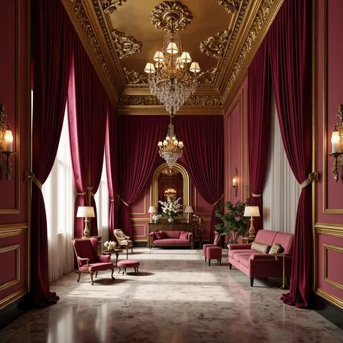 royal interior,ornate room,ritzau,ballroom,enfilade,foyer,interior decor,hotel hall,lobby,entrance hall,grand hotel,hallway,victorian room,crown palace,rococo,europe palace,grand hotel europe,venetian hotel,montecarlo,palazzo