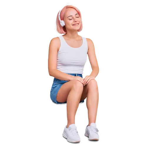 portrait background,marzia,transparent background,3d model,pink hat,pink background,pink vector,3d render,girl sitting,jeans background,pink shoes,lemon background,retro woman,png transparent,endorphins,retro girl,3d rendered,3d background,rose png,bandana background,Conceptual Art,Daily,Daily 19