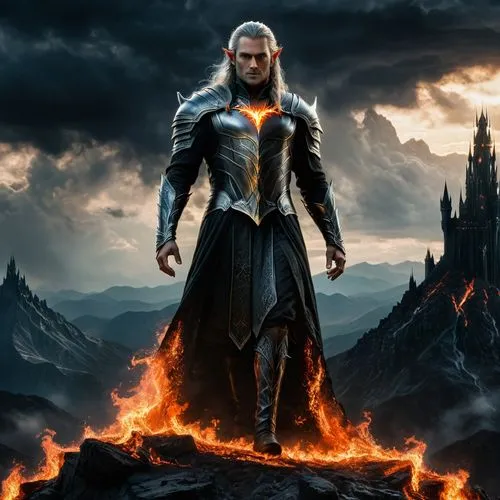 aegon,god of thunder,geralt,fire background,asgard,asgardian,Photography,General,Fantasy