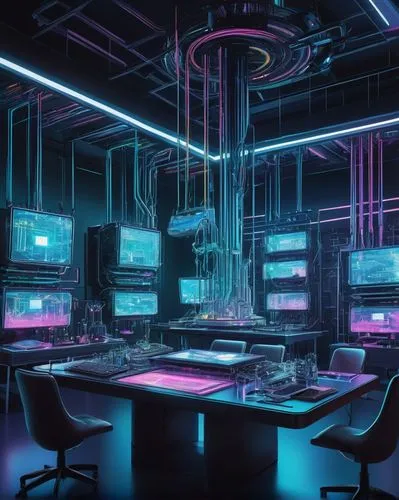 computer room,the server room,cyberscene,cybercafes,ufo interior,cyberpunk,laboratory,cybertown,neon coffee,computerized,neon human resources,cyberia,cybercity,cyberport,cyber,neon cocktails,computer workstation,neon drinks,computerworld,modern office,Art,Artistic Painting,Artistic Painting 24