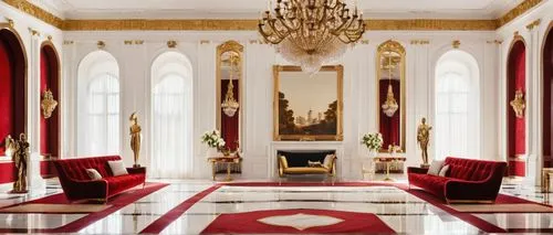 ornate room,royal interior,interior decoration,luxury hotel,baccarat,opulently,christmas gold and red deco,luxury home interior,marble palace,interior decor,grand hotel europe,presidential palace,opulent,ritzau,opulence,palatial,interior design,foyer,poshest,great room,Illustration,Retro,Retro 21