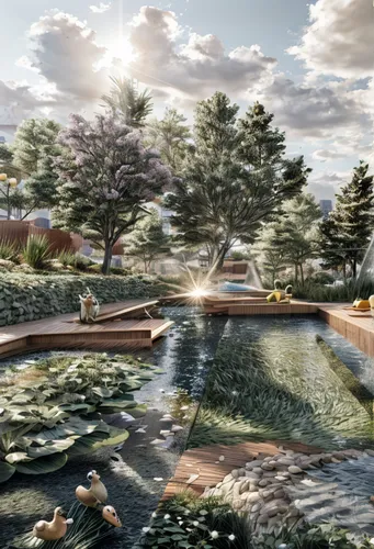 landscape design sydney,landscape designers sydney,garden design sydney,3d rendering,garden pond,landscape plan,artificial island,lotus pond,artificial islands,sake gardens,urban park,pond flower,koi pond,fish pond,pond plants,virtual landscape,fountain pond,water feature,render,zen garden