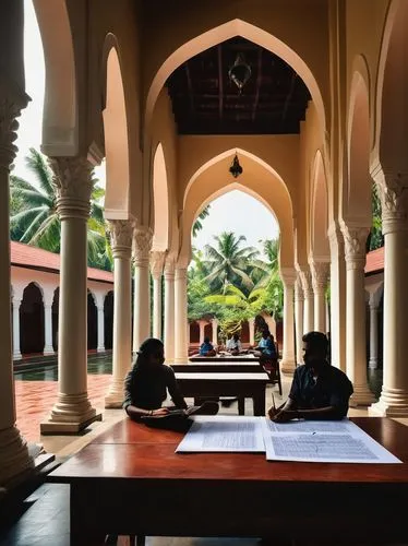 cloistered,iisc,cloister,cloisters,madrasah,lecture room,bolkiah,university al-azhar,iium,dharmasthala,kau ban mosque,amanresorts,lecture hall,quadrangle,tangalle,dataran,university library,madrassa,porticoes,silliman,Illustration,Black and White,Black and White 31