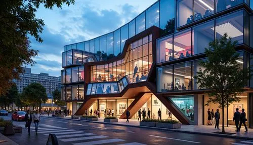 julliard,andaz,multistoreyed,samaritaine,mvrdv,paris shops,zeil,artium,glass facade,shinsegae,galeries,hammerson,citycenter,bouygues,alumax,hongdan center,macerich,richemont,glass facades,publicis