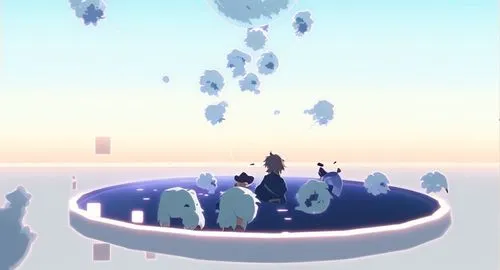 panoramical,floating island,floating islands,mushroom island,sky space concept,tower fall,ghost forest,cloud mountain,penguin parade,ice planet,stonehenge,android game,falling,blobs,barren,bird kingdom,flying birds,emperor penguins,virtual landscape,llamas,Common,Common,Japanese Manga