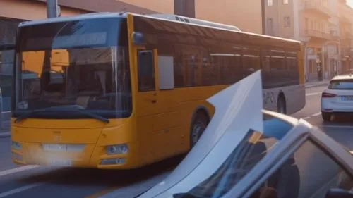 city bus driver driving down a street with cars passing by,optare,nettbuss,eurobus,autobus,postbus,verkehrsgesellschaft,Photography,General,Realistic