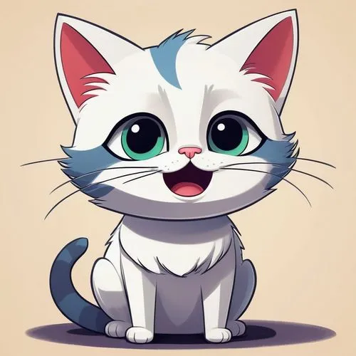 cartoon cat,cat vector,cute cartoon character,cute cat,cute cartoon image,funny cat,cat cartoon,cat kawaii,cat-ketch,cat image,tiktok icon,little cat,cat face,breed cat,calico cat,drawing cat,doodle cat,white cat,meowing,jiji the cat,Illustration,Paper based,Paper Based 27