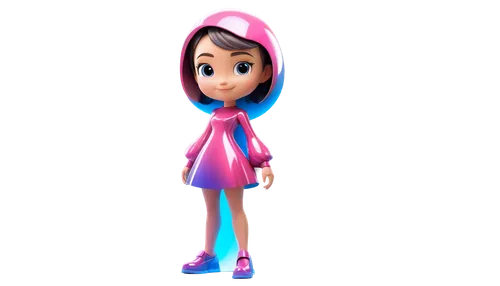 lumidee,lumo,3d model,3d figure,renderman,3d render,3d rendered,vector girl,pink vector,cinema 4d,mii,cute cartoon character,lavagirl,luz,ashima,dora,3d modeling,marinette,luminous,character animation,Unique,3D,3D Character