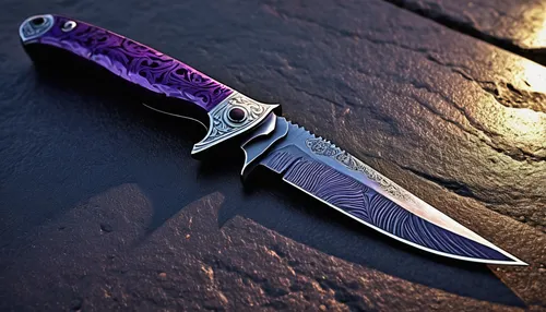 the hummingbird hawk-purple,serrated blade,hunting knife,purple rizantém,soprano lilac spoon,bowie knife,pocket knife,colorpoint shorthair,utility knife,purple frame,rich purple,lavendar,specter,dagger,beginning knife,purple chestnut,veil purple,amethyst,weineck cobra limited edition,purple background,Illustration,Black and White,Black and White 20