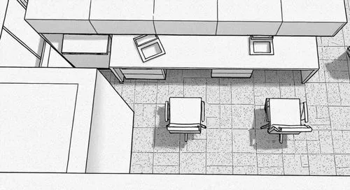 black and white sketch of living room in 3d,sketchup,examination room,consulting room,study room,therapy room,apartment,Design Sketch,Design Sketch,Black and white Comic