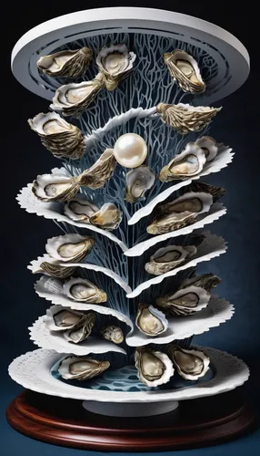 In a suspenseful thriller, a detective finds a mysterious pearl hidden within a plate of oysters.,bivalve,spaghetti alle vongole,oyster pail,oysters,oyster,shellfish,baltic clam,mussel,surströmming,ab