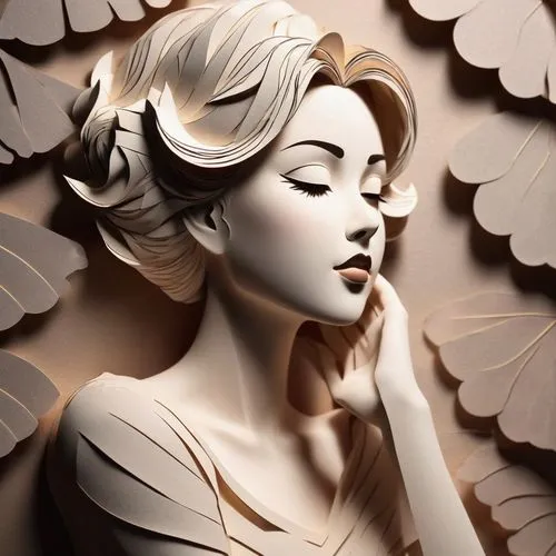 art deco woman,paper art,magnolia blossom,star magnolia,magnolia,art deco background,woodcarving,white magnolia,sculpt,porcelain rose,magnolias,gardenia,wood carving,guerlain,vanderhorst,aphrodite,marble painting,sculpting,airbrush,southern magnolia,Unique,Paper Cuts,Paper Cuts 03