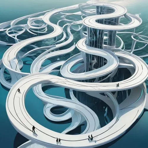 winding,superhighways,winding road,spiral art,gyroscopic,winding roads,Conceptual Art,Sci-Fi,Sci-Fi 24